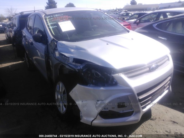 1FMCU0F74EUA93851 - 2014 FORD ESCAPE S SILVER photo 1