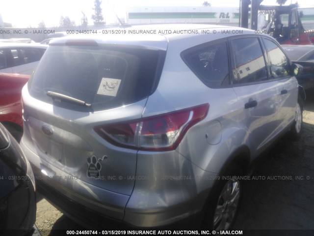 1FMCU0F74EUA93851 - 2014 FORD ESCAPE S SILVER photo 4