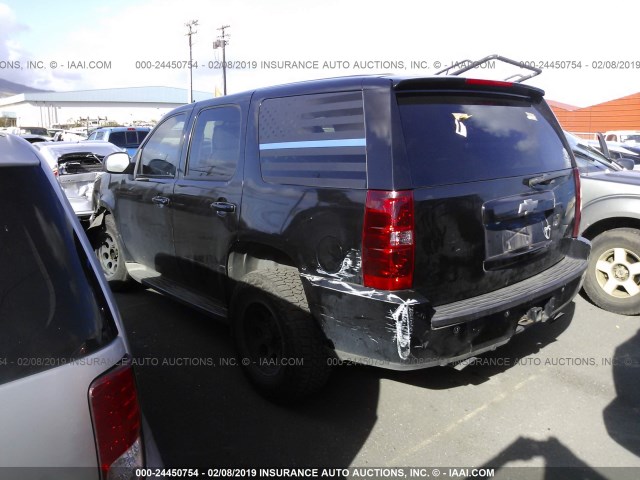 1GNSKDFJ3BR115255 - 2011 CHEVROLET TAHOE HYBRID BLACK photo 3