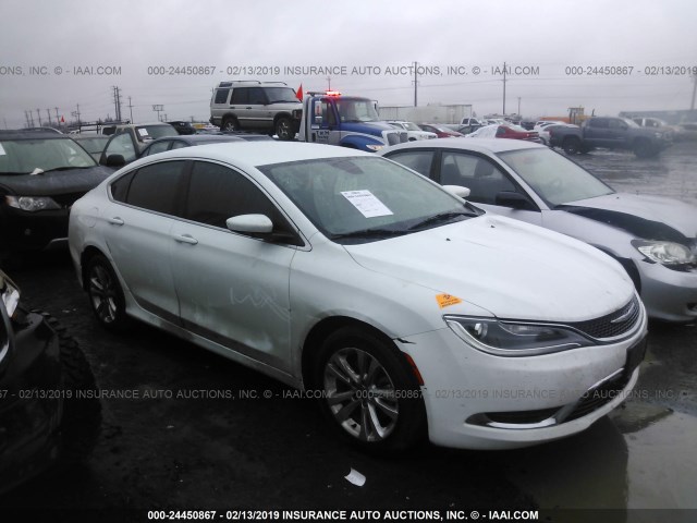 1C3CCCAB1FN547381 - 2015 CHRYSLER 200 LIMITED WHITE photo 1