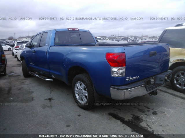 5TFST54157X002005 - 2007 TOYOTA TUNDRA DOUBLE CAB SR5 BLUE photo 3