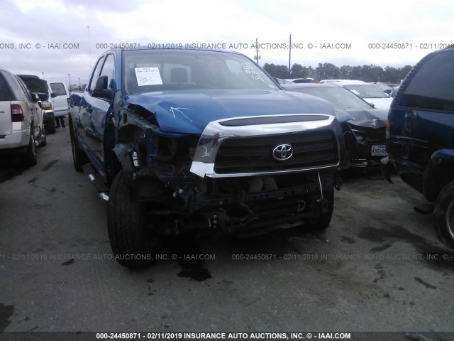 5TFST54157X002005 - 2007 TOYOTA TUNDRA DOUBLE CAB SR5 BLUE photo 6