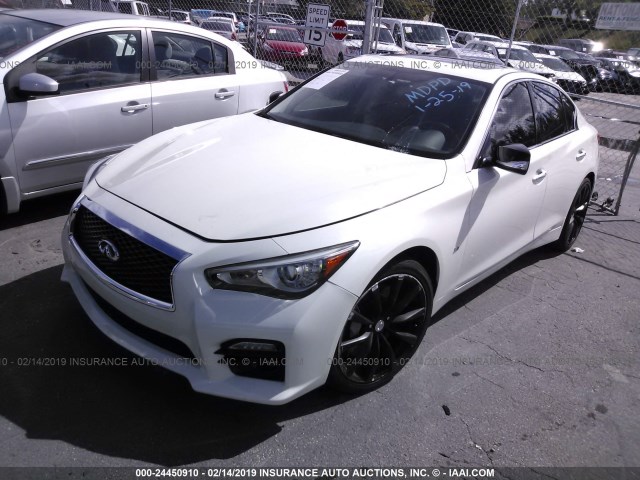 JN1BV7APXFM338699 - 2015 INFINITI Q50 PREMIUM/SPORT WHITE photo 2