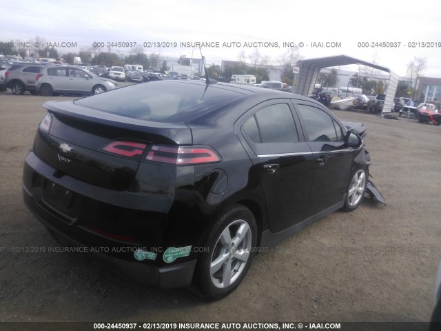 1G1RE6E43EU153990 - 2014 CHEVROLET VOLT BLACK photo 4