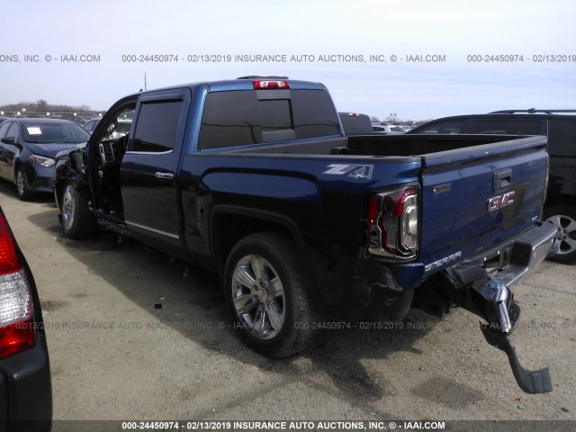 3GTU2NEC5GG386254 - 2016 GMC SIERRA K1500 SLT BLUE photo 3