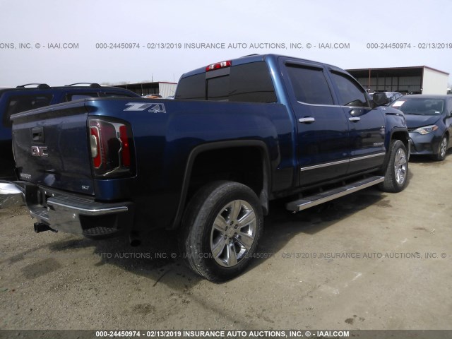 3GTU2NEC5GG386254 - 2016 GMC SIERRA K1500 SLT BLUE photo 4