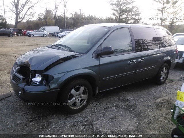 2D4GP44L16R762003 - 2006 DODGE GRAND CARAVAN SXT TEAL photo 2