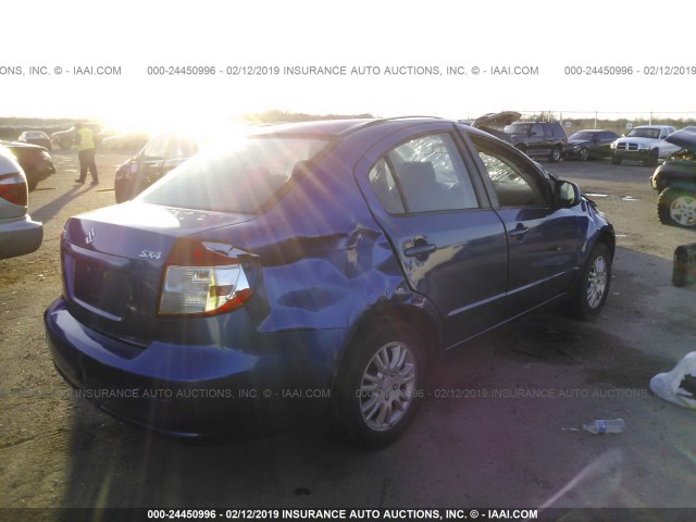 JS2YC5A3XC6305027 - 2012 SUZUKI SX4 LE BLUE photo 4