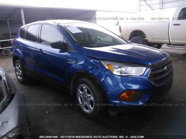 1FMCU0F78HUC87285 - 2017 FORD ESCAPE S BLUE photo 1