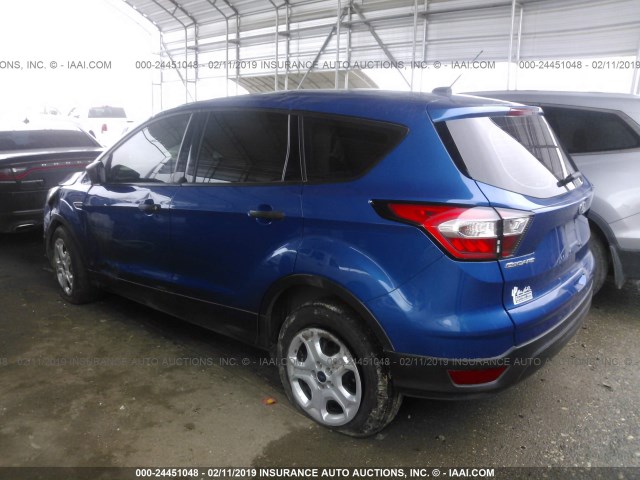 1FMCU0F78HUC87285 - 2017 FORD ESCAPE S BLUE photo 3