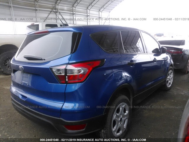 1FMCU0F78HUC87285 - 2017 FORD ESCAPE S BLUE photo 4