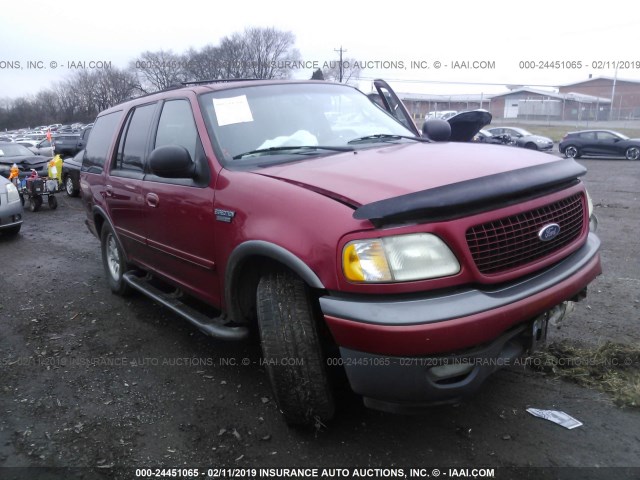 1FMRU1560YLA80792 - 2000 FORD EXPEDITION XLT RED photo 1