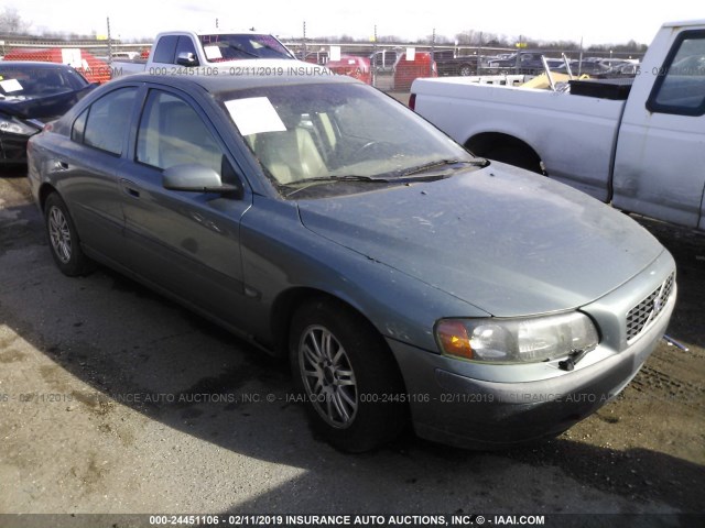 YV1RS64A642408269 - 2004 VOLVO S60 GREEN photo 1