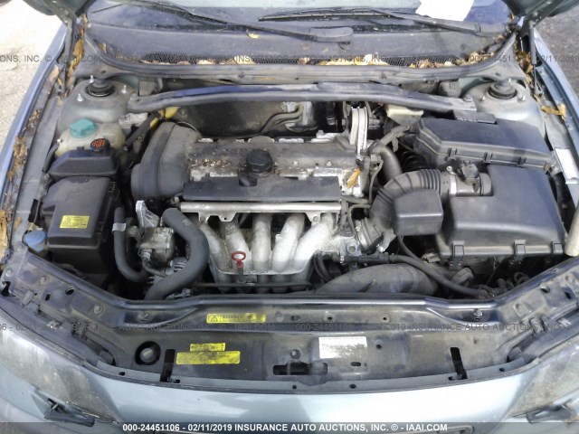 YV1RS64A642408269 - 2004 VOLVO S60 GREEN photo 10