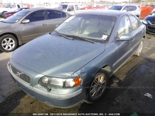 YV1RS64A642408269 - 2004 VOLVO S60 GREEN photo 2