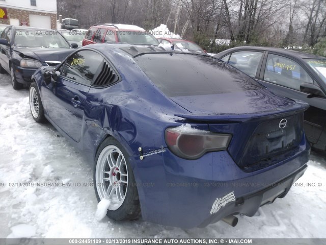 JF1ZNAA16G9703555 - 2016 TOYOTA SCION FR-S Dark Blue photo 3