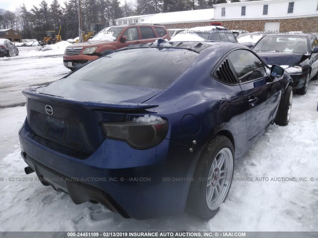 JF1ZNAA16G9703555 - 2016 TOYOTA SCION FR-S Dark Blue photo 4