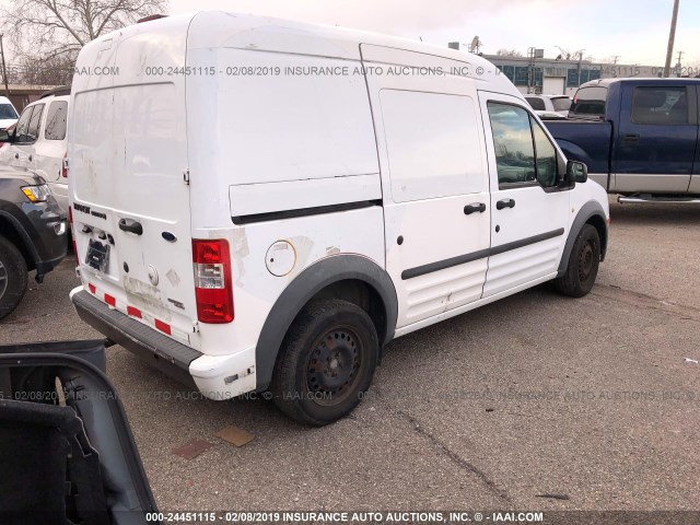 NM0LS7AN6CT083119 - 2012 FORD TRANSIT CONNECT XL WHITE photo 4