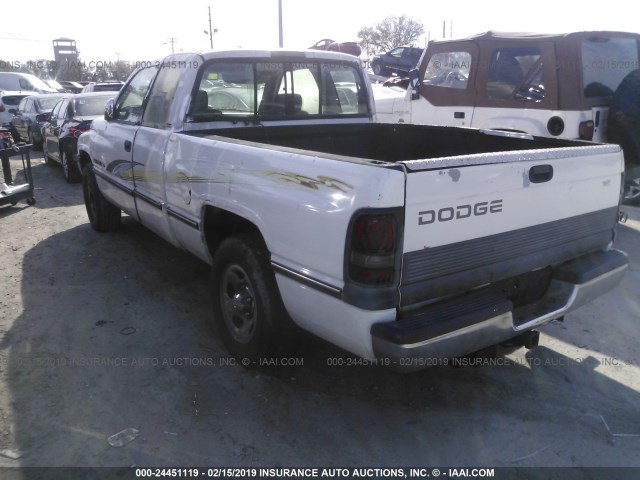 3B7HC13Z7TM113598 - 1996 DODGE RAM 1500 WHITE photo 3