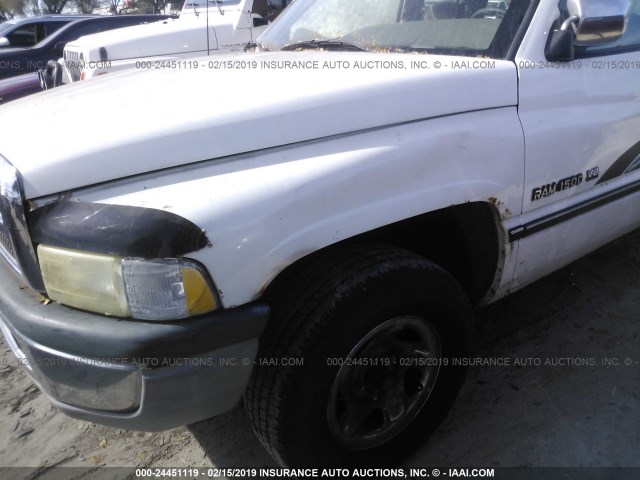 3B7HC13Z7TM113598 - 1996 DODGE RAM 1500 WHITE photo 6