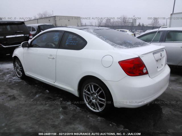 JTKDE177670154887 - 2007 TOYOTA SCION TC 白色 照片 3