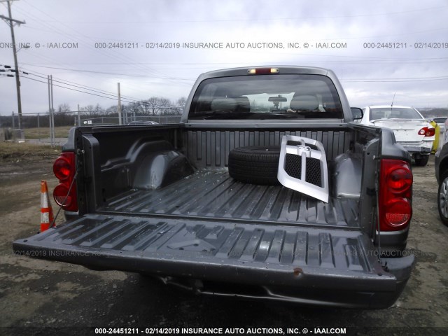 1D3HE38P29S787162 - 2009 DODGE DAKOTA SXT GRAY photo 8