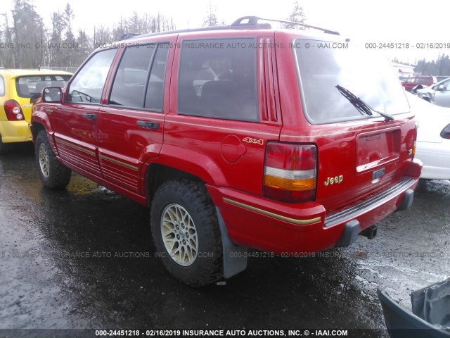1J4GZ78Y8SC767064 - 1995 JEEP GRAND CHEROKEE LIMITED/ORVIS RED photo 3