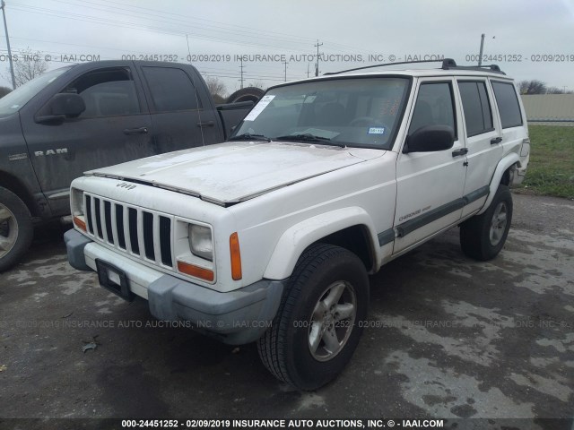 1J4FF68S1XL624703 - 1999 JEEP CHEROKEE SPORT/CLASSIC WHITE photo 2