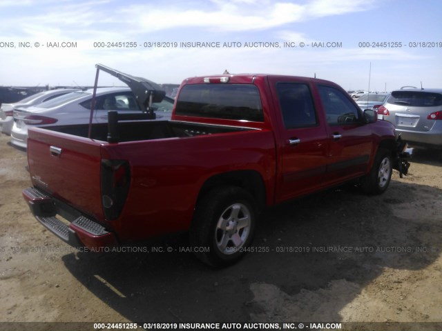 1GCDSCFE8C8145843 - 2012 CHEVROLET COLORADO LT RED photo 4