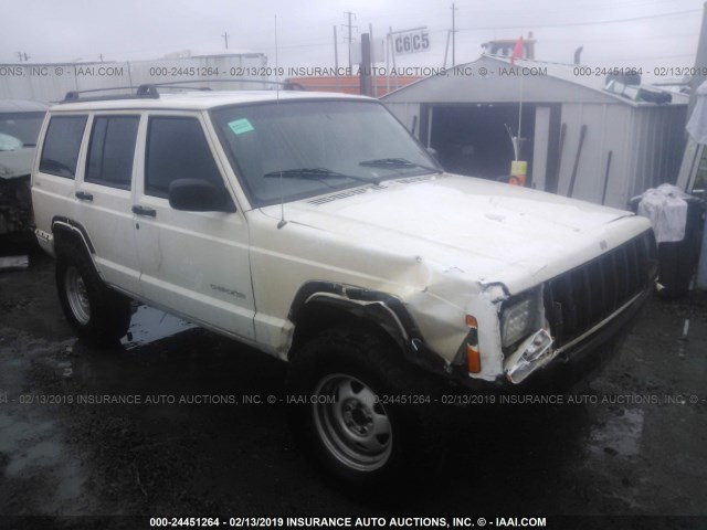 1J4FF28S9YL243613 - 2000 JEEP CHEROKEE SE WHITE photo 1