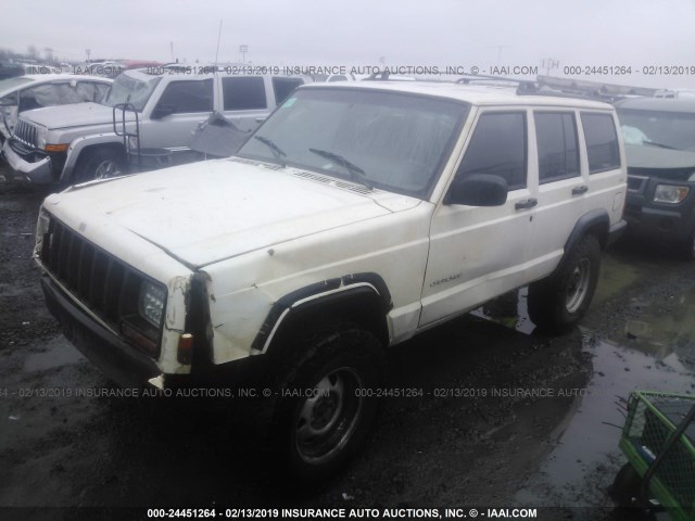 1J4FF28S9YL243613 - 2000 JEEP CHEROKEE SE WHITE photo 2