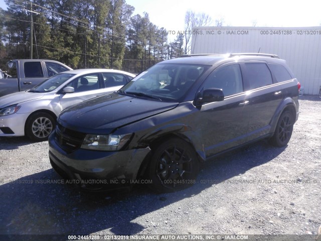 3C4PDCBB2GT212463 - 2016 DODGE JOURNEY SXT GRAY photo 2