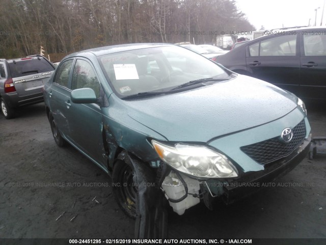 1NXBU4EE3AZ295268 - 2010 TOYOTA COROLLA S/LE/XLE GREEN photo 1