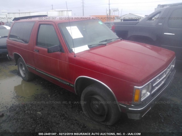 1GNCS18W8P0181453 - 1993 CHEVROLET BLAZER S10 RED photo 1