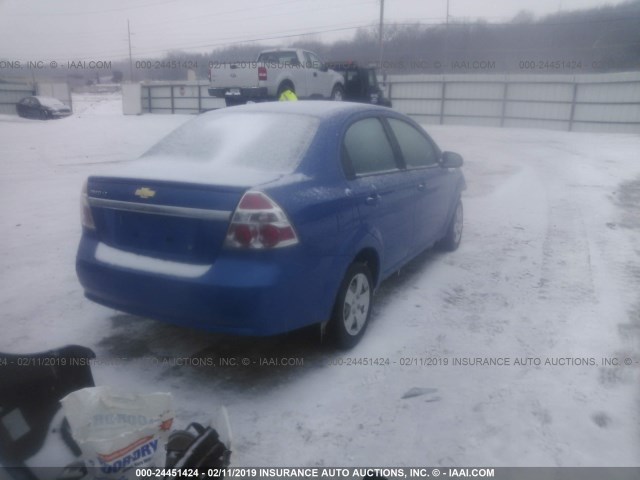 KL1TD5DE1AB075520 - 2010 CHEVROLET AVEO LS/LT ლურჯი ფოტო 4