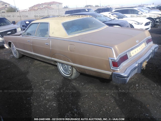 5Z60A533280 - 1975 MERCURY MARQUIS TAN photo 3