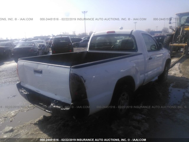 5TFNX4CN5DX030933 - 2013 TOYOTA TACOMA WHITE photo 4