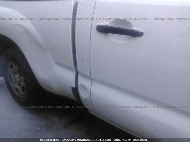 5TFNX4CN5DX030933 - 2013 TOYOTA TACOMA WHITE photo 6