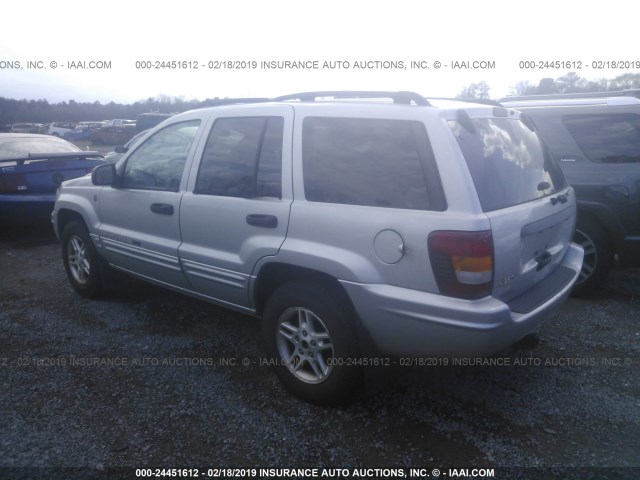 1J4GW48S54C296626 - 2004 JEEP GRAND CHEROKEE LAREDO/COLUMBIA/FREEDOM 银色 照片 3