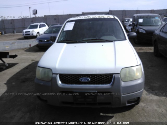 1FMYU03172KB98607 - 2002 FORD ESCAPE XLT WHITE photo 6