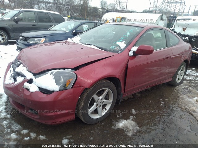 JH4DC53082C009269 - 2002 ACURA RSX TYPE-S RED photo 2