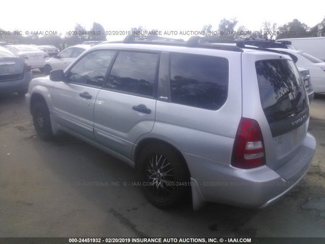 JF1SG65693H752974 - 2003 SUBARU FORESTER 2.5XS SILVER photo 3