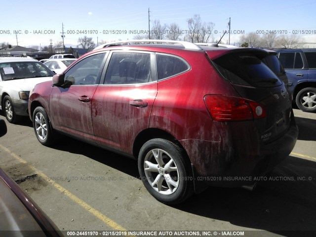 JN8AS58V48W144613 - 2008 NISSAN ROGUE S/SL RED photo 3