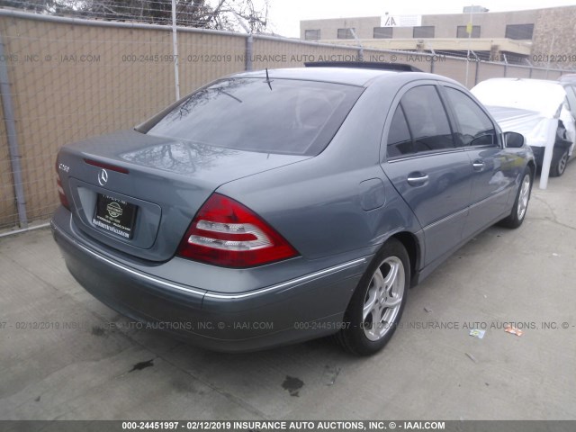 WDBRF54H26A831715 - 2006 MERCEDES-BENZ C GENERATION 2006 280 GRAY photo 4