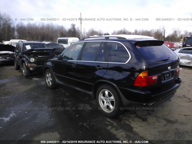 WBAFB33551LH20956 - 2001 BMW X5 4.4I BLACK photo 3
