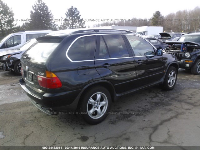 WBAFB33551LH20956 - 2001 BMW X5 4.4I BLACK photo 4