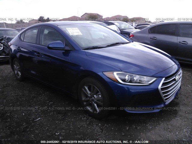 5NPD84LF1JH361954 - 2018 HYUNDAI ELANTRA SEL/VALUE/LIMITED BLUE photo 1