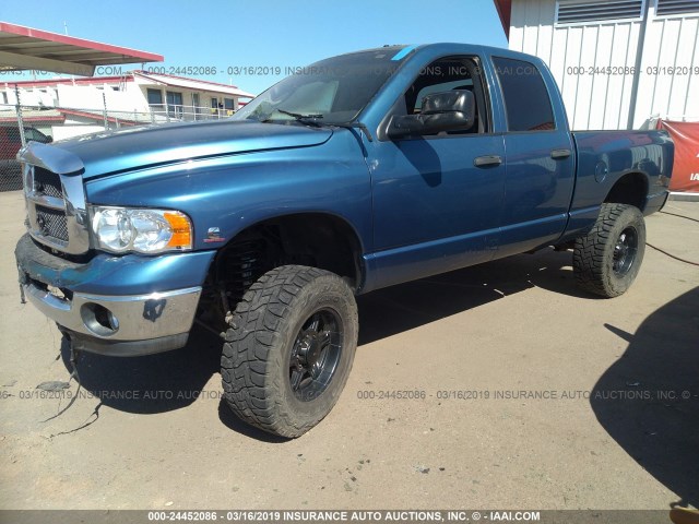 3D7KU28C44G270542 - 2004 DODGE RAM 2500 ST/SLT 蓝色 照片 2