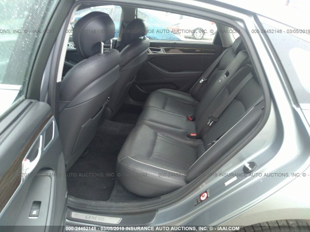 KMHGN4JE8FU020060 - 2015 HYUNDAI GENESIS 3.8L GRAY photo 8