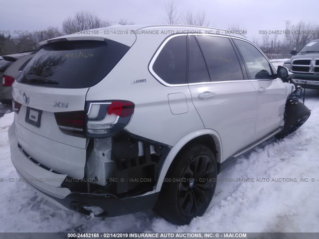 5UXKT0C34H0V96178 - 2017 BMW X5 XDR40E WHITE photo 4